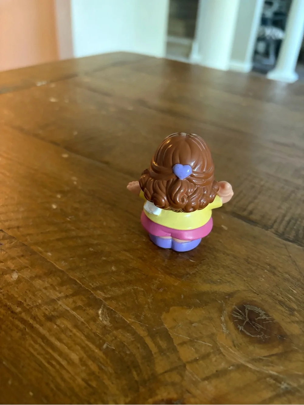 Fisher Price Little People mom with baby bottle  as is